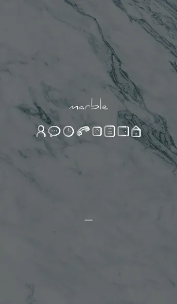 [LINE着せ替え] 黒 : marble iconの画像1