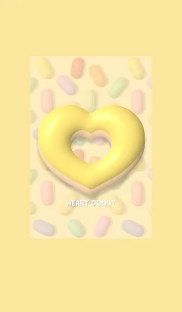 [LINE着せ替え] Heart Donut Cute Theme 5の画像1