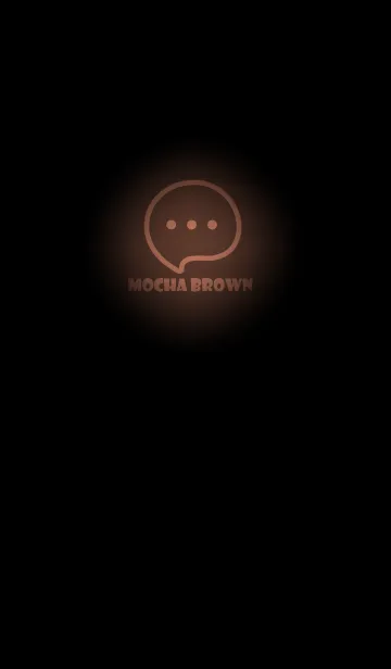 [LINE着せ替え] Mocha Brown Neon Theme V4 (JP)の画像1