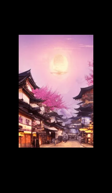 [LINE着せ替え] 和の夜桜#EK228。の画像1