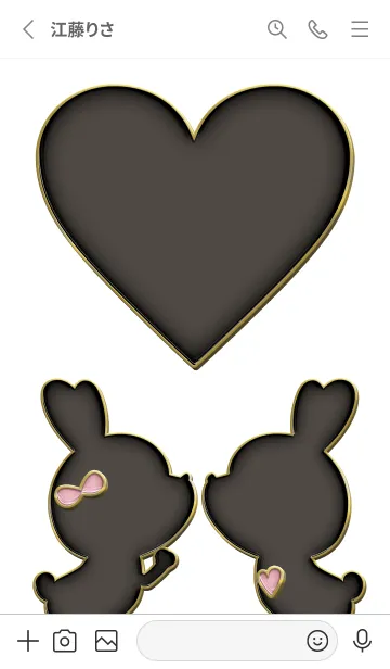 [LINE着せ替え] Enamel Pin LOVE THEME.の画像2