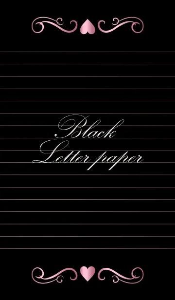 [LINE着せ替え] Black Letter paper *GLOSSYPINK 21*の画像1