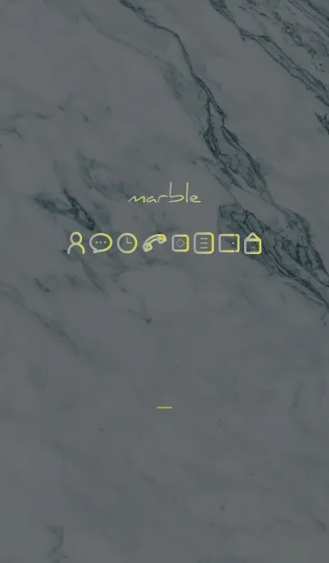 [LINE着せ替え] 黒と黄色 : marble iconの画像1