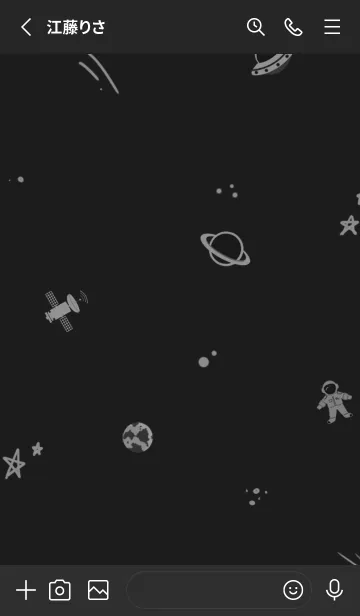 [LINE着せ替え] darkness in the universeの画像2