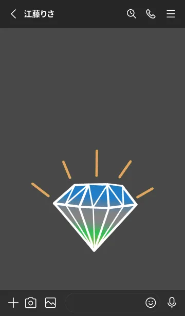 [LINE着せ替え] グラデーション ダイヤモンド .14の画像2