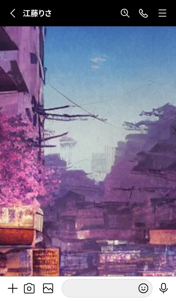 [LINE着せ替え] 和の夜桜#EL322。の画像2