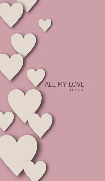 [LINE着せ替え] ALL MY LOVE DUSKYBROWN HEART - MEKYM 4の画像1