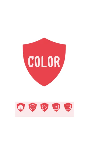 [LINE着せ替え] red color Y23の画像1