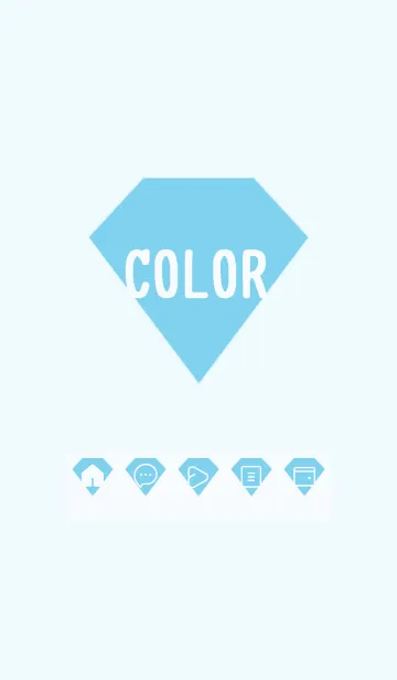 [LINE着せ替え] blue color Z23の画像1