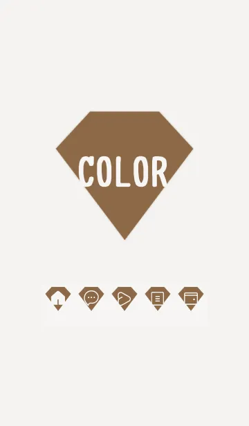 [LINE着せ替え] brown color Z23の画像1