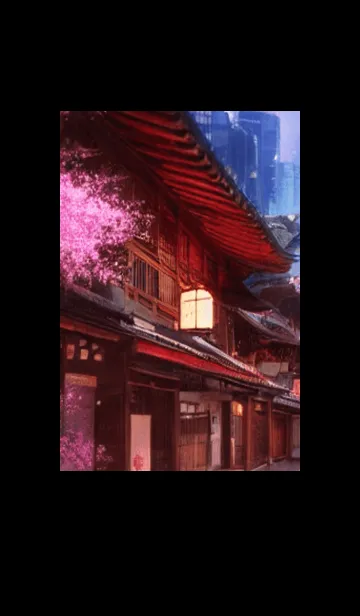 [LINE着せ替え] 和の夜桜#EL316。の画像1