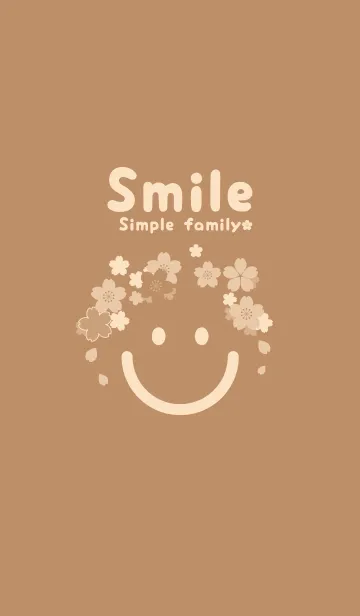 [LINE着せ替え] スマイル＆桜 シナモンの画像1