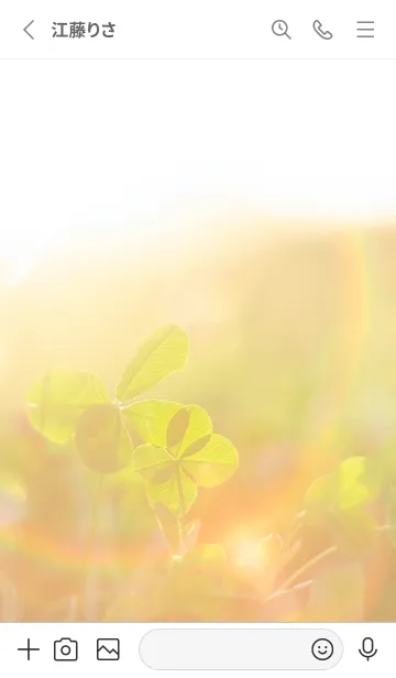 [LINE着せ替え] 四つ葉のクローバー Cuddle #5-15の画像2