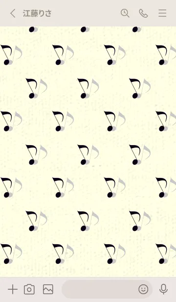 [LINE着せ替え] Clef dot 漆黒の画像2