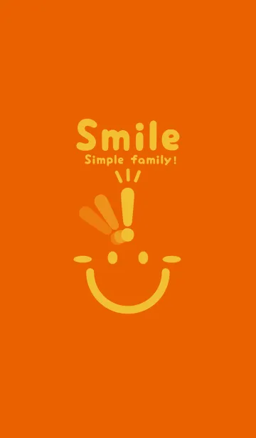 [LINE着せ替え] スマイル＆ヒラメキ 朱色の画像1