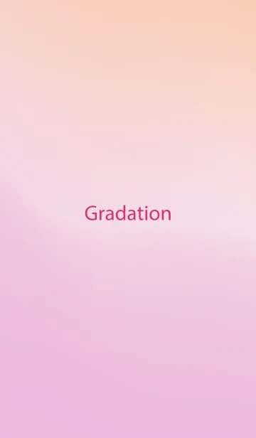 [LINE着せ替え] gradation ORANGE&PINK 81の画像1