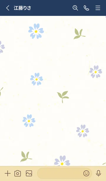 [LINE着せ替え] 小花 かわいい6の画像2