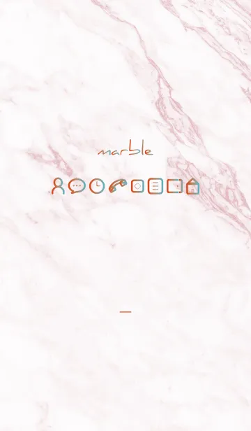 [LINE着せ替え] 赤 : marble iconの画像1