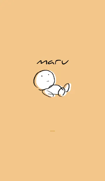 [LINE着せ替え] オレンジ : まるの画像1