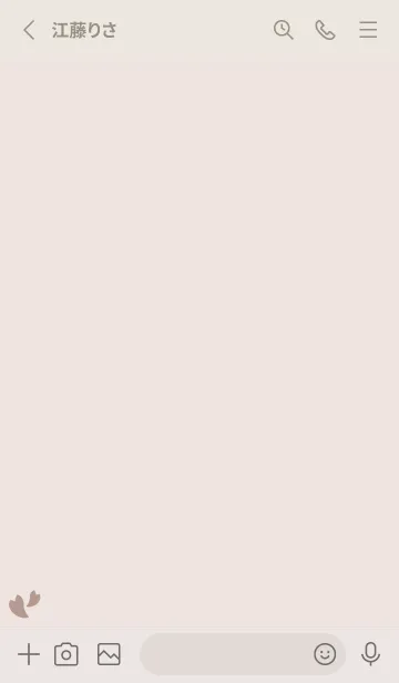 [LINE着せ替え] 桜18<ブラウン>の画像2