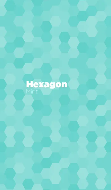 [LINE着せ替え] Hexagon / Mint / ミント /の画像1