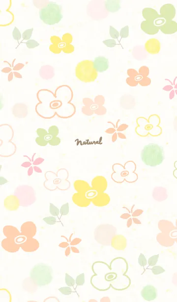 [LINE着せ替え] 春 水彩丸22の画像1