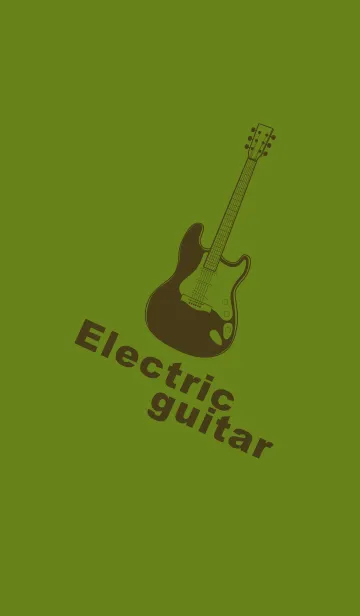 [LINE着せ替え] ELECTRIC GUITAR CLR 苔色の画像1