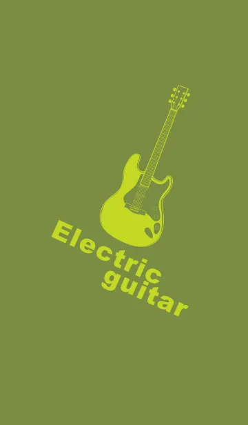 [LINE着せ替え] ELECTRIC GUITAR CLR 草色の画像1