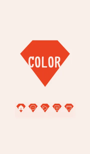 [LINE着せ替え] red color Z22の画像1