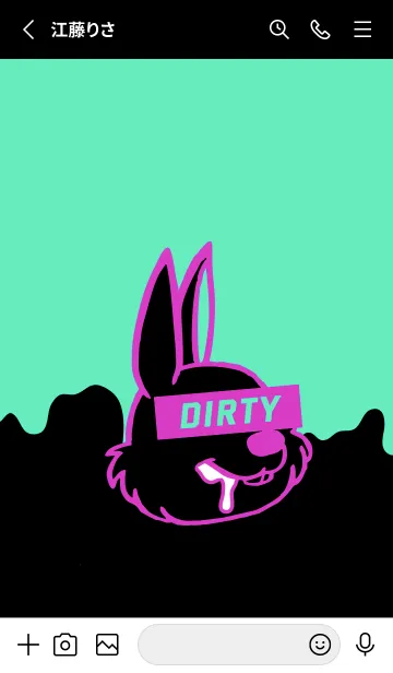 [LINE着せ替え] ダーティ ラビット 181の画像2