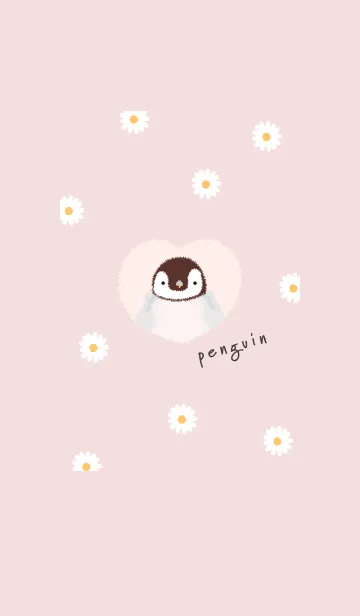 Penguin Heart pinkbeige11_1の着せ替えメイン画像