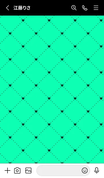 [LINE着せ替え] ハート レース 4の画像2