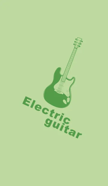 [LINE着せ替え] ELECTRIC GUITAR CLR ミストグリーンの画像1