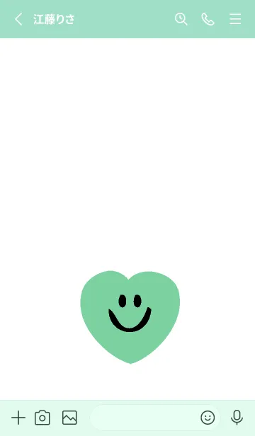 [LINE着せ替え] ハート スマイル _121の画像2