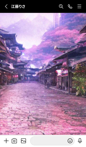 [LINE着せ替え] 和の夜桜#EP010。の画像2