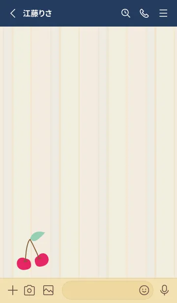 [LINE着せ替え] シンプル さくらんぼ26の画像2