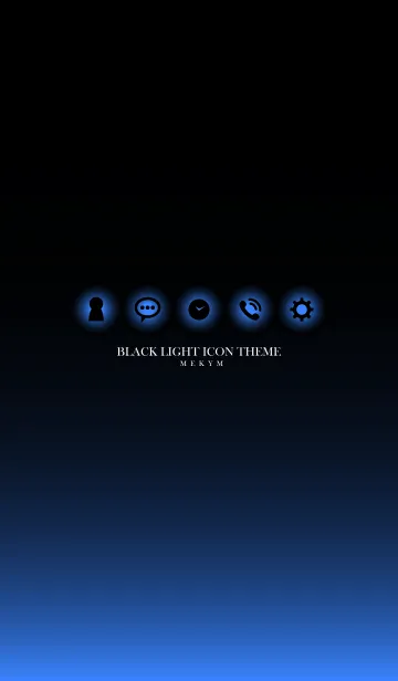 [LINE着せ替え] BLACK LIGHT ICON THEME.MEKYM 14の画像1