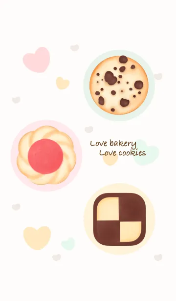 [LINE着せ替え] Love bakery love cookies 5の画像1