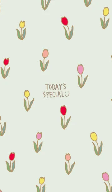 [LINE着せ替え] カラフル チューリップ20の画像1