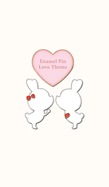 [LINE着せ替え] Enamel Pin LOVE Pair 12の画像1