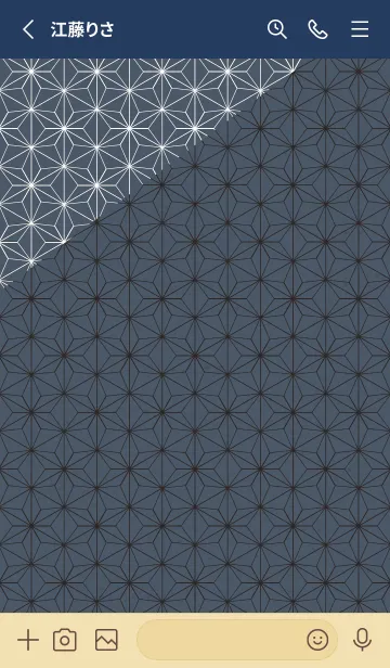 [LINE着せ替え] 和音 麻の葉と音符粋03版の画像2