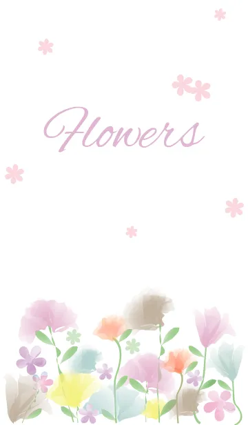 [LINE着せ替え] F l o w e r s - Pretty 35 -の画像1