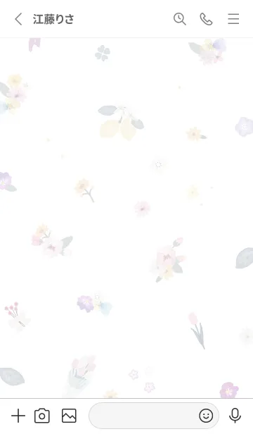 [LINE着せ替え] Heart Wreath Wistaria07_1の画像2