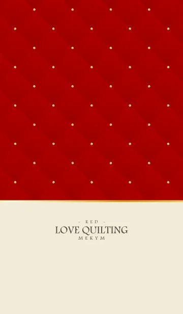 [LINE着せ替え] LOVE QUILTING - RED 2の画像1