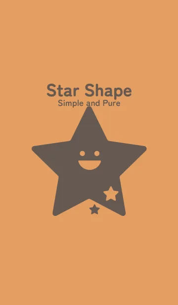 [LINE着せ替え] 星型の着せかえ 小麦色の画像1