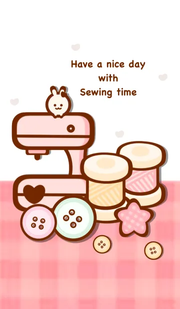 [LINE着せ替え] Lovely sewing tools 15の画像1