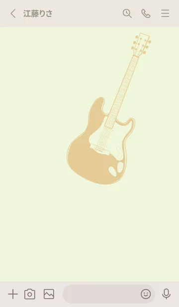 [LINE着せ替え] ELECTRIC GUITAR CLR ホワイトリリーの画像2