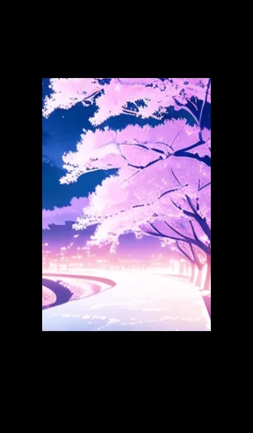 [LINE着せ替え] 和の夜桜#EP022。の画像1