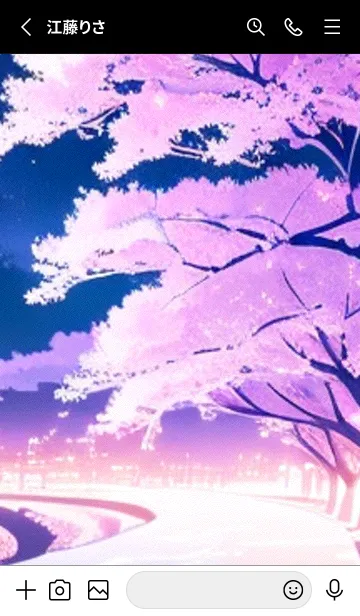 [LINE着せ替え] 和の夜桜#EP022。の画像2