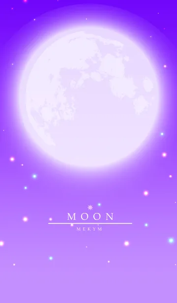 [LINE着せ替え] MOON-PURPLE.MEKYM 7の画像1